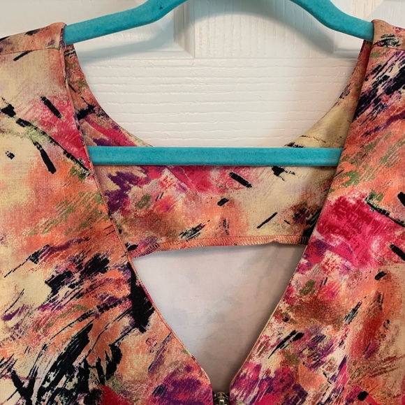 Charming Charlie RSVP bright patterned dress. Size XL - Picture 10 of 13